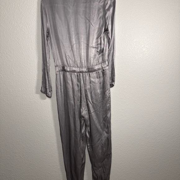 NATION LTD Salma Elegant Silver Jumpsuit Small - Picture 7 of 7